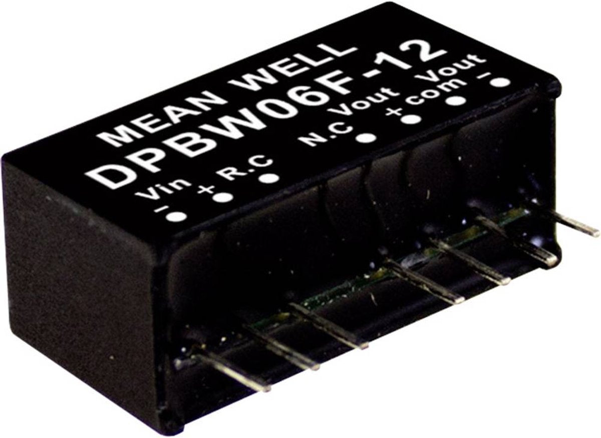 MW Mean Well dpbw06g-15 dc dc-convertermodule 200 ma 6 w aantal uitgangen: 2 x inhoud 1 stuk(s)
