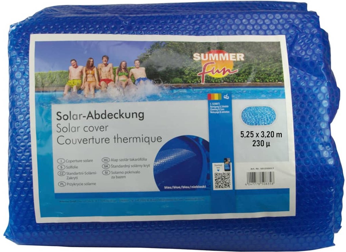 Summer Fun Summer - fun - zomerzwembadhoes - solar - ovaal - 525x320 - cm - pe - blauw