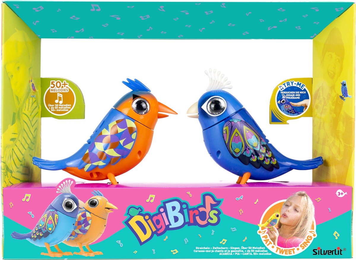 Silverlit Digibirds duo set - interactieve vogeltjes
