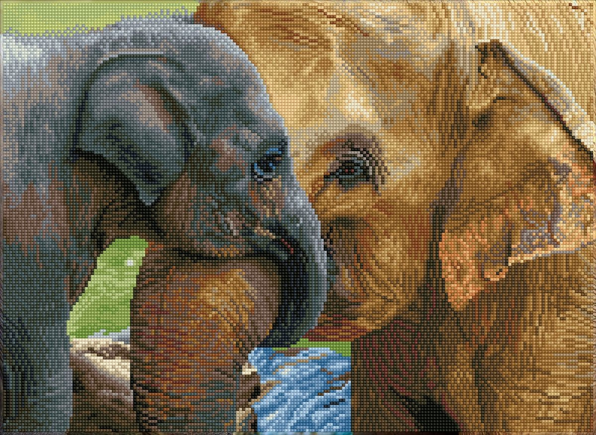 DIAMOND DOTZ® Diamond dotz baby's comfort - diamond painting - 27.690 dotz - 52x38 cm