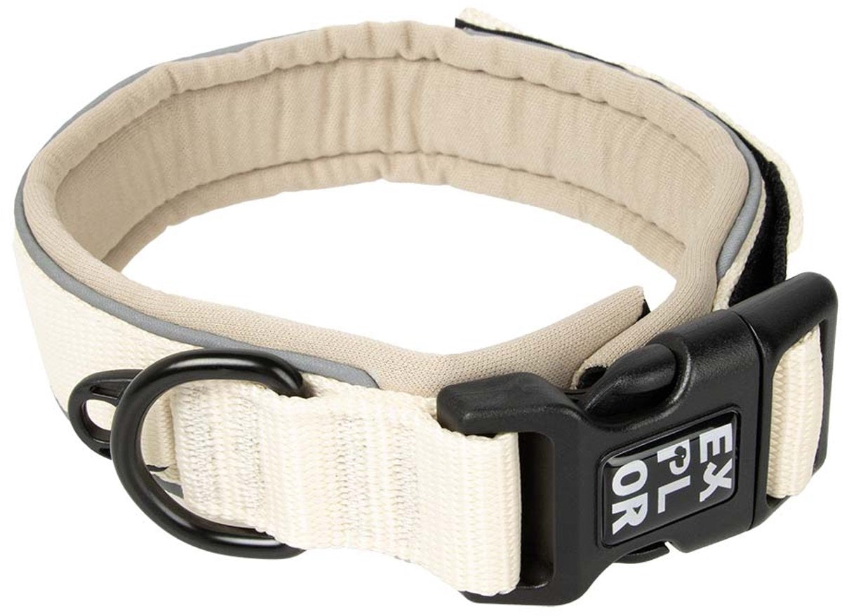 Explor Duvoplus ultimate fit halsband comfy fashion voor honden s-34-38cm antique white