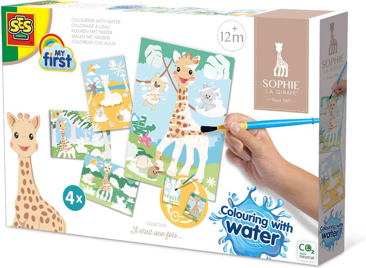 SES Creative Ses my first sophie la girafe - kleuren met water