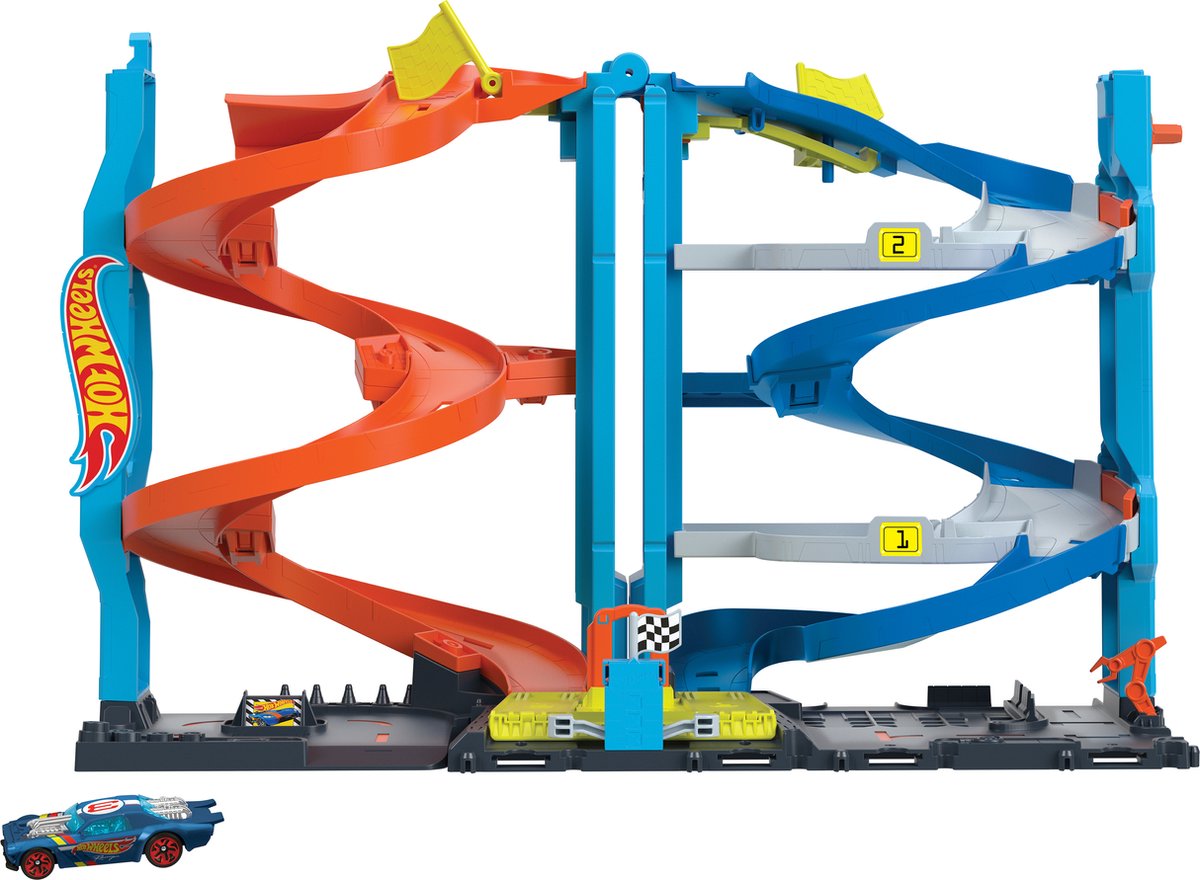 Hot Wheels city transformerende racetoren - racebaan