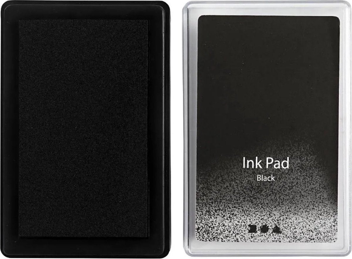 Creativ Company Stempelinkt, zwart, h: 2 cm, afm 9x6 cm, 1 stuk