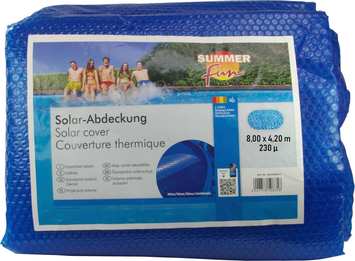 Summer Fun Summer - fun - zomerzwembadhoes - solar - ovaal - 800x420 - cm - pe - blauw