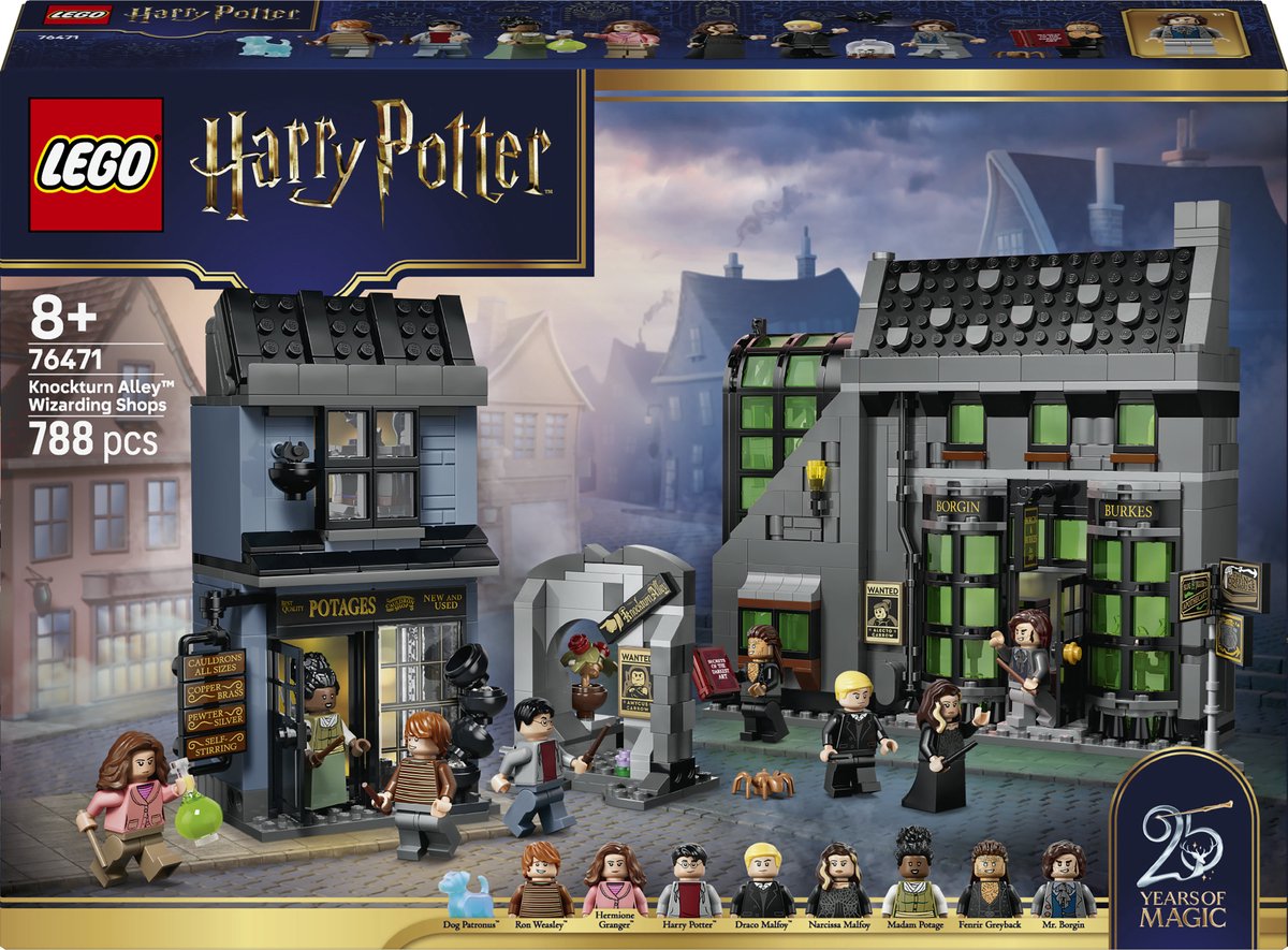 LEGO harry potter verdonkeremaansteeg tovenaarswinkels speelgoedwinkel set voor kinderen 76471