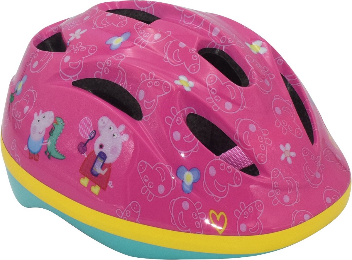 Volare Peppa pig fietshelm - roze - 51-55 cm