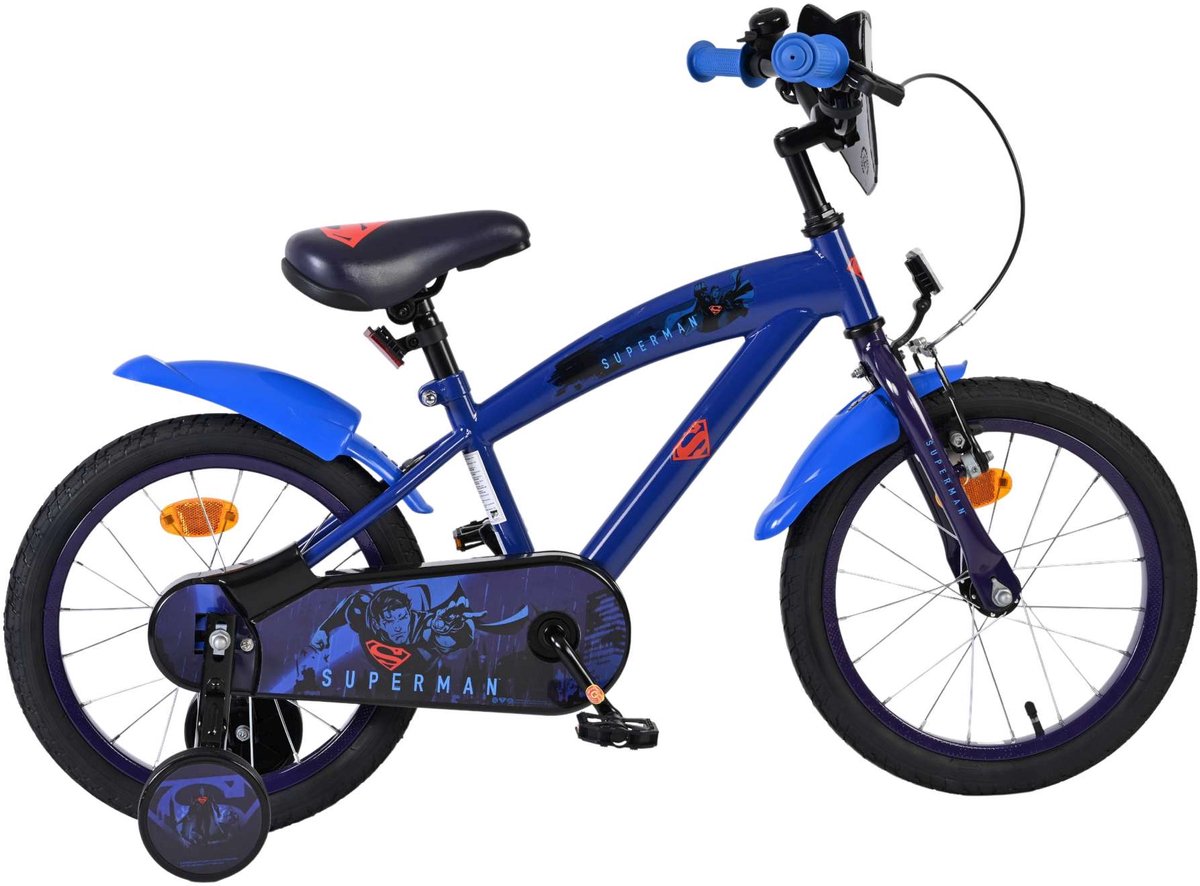 Volare Superman kinderfiets - jongens - 16 inch - blauw