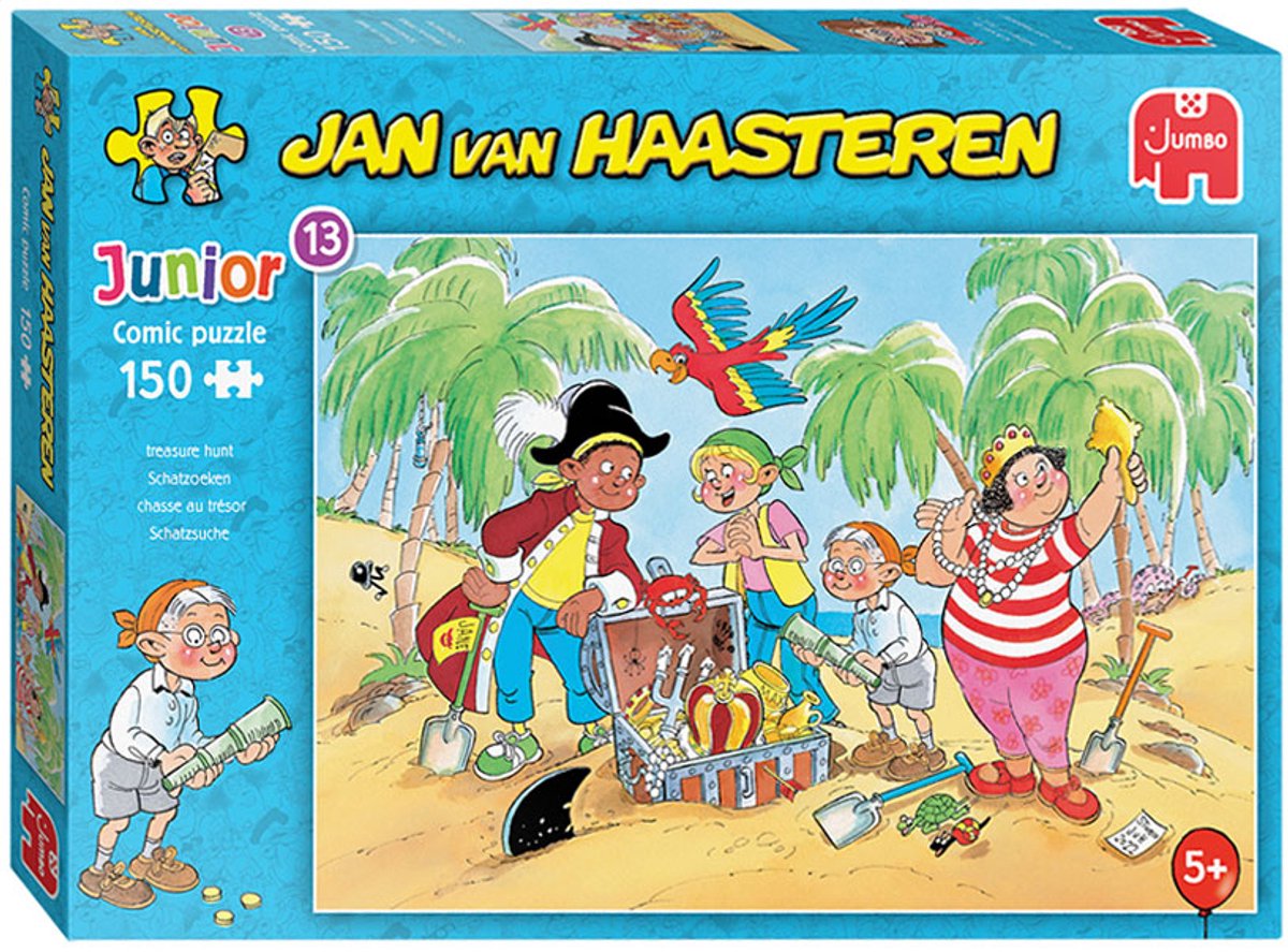 Jan Van Haasteren legpuzzel junior schattenjacht, 150st.