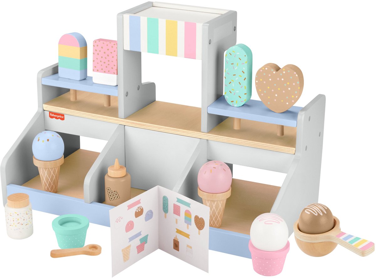 Fisher-Price ijssalon speelgoed speelset voor kinderen - fantasierijk spelen.