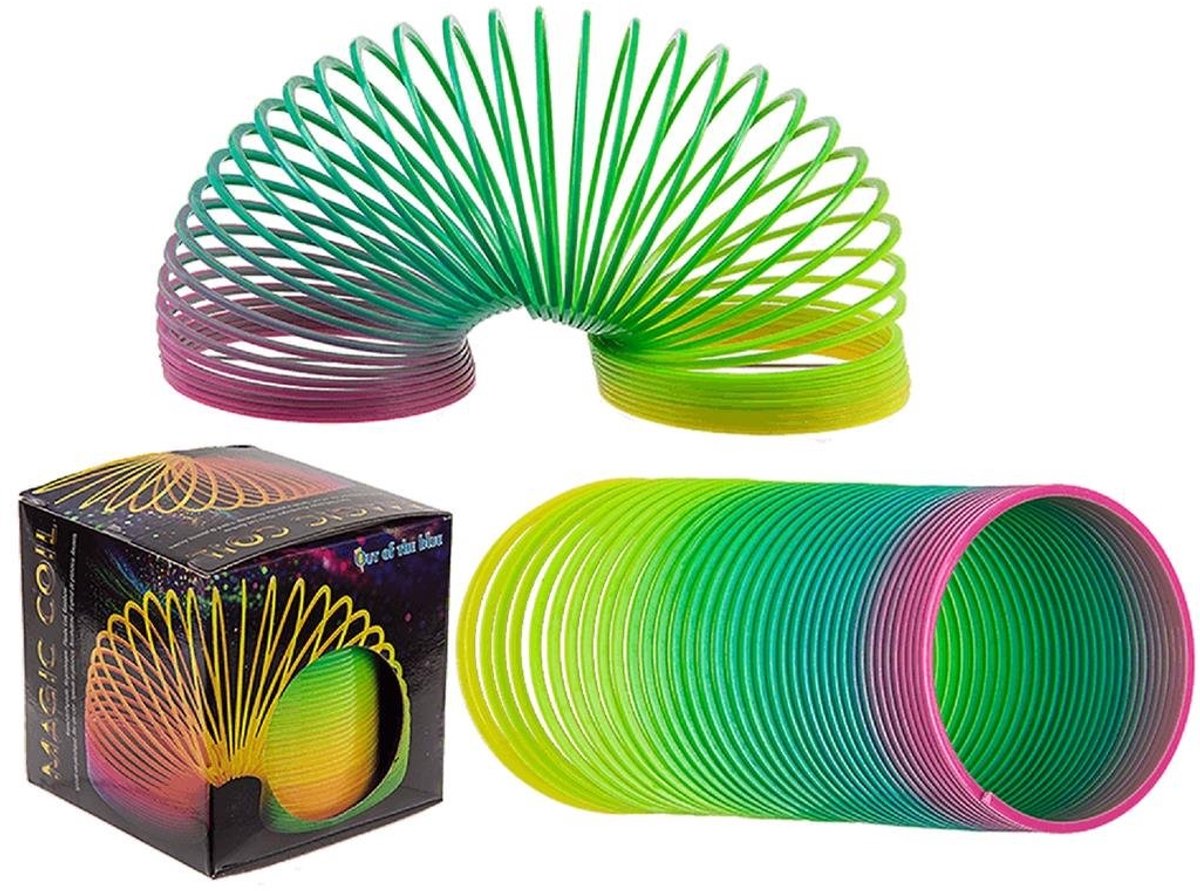 Basic Magische springveer regenboog