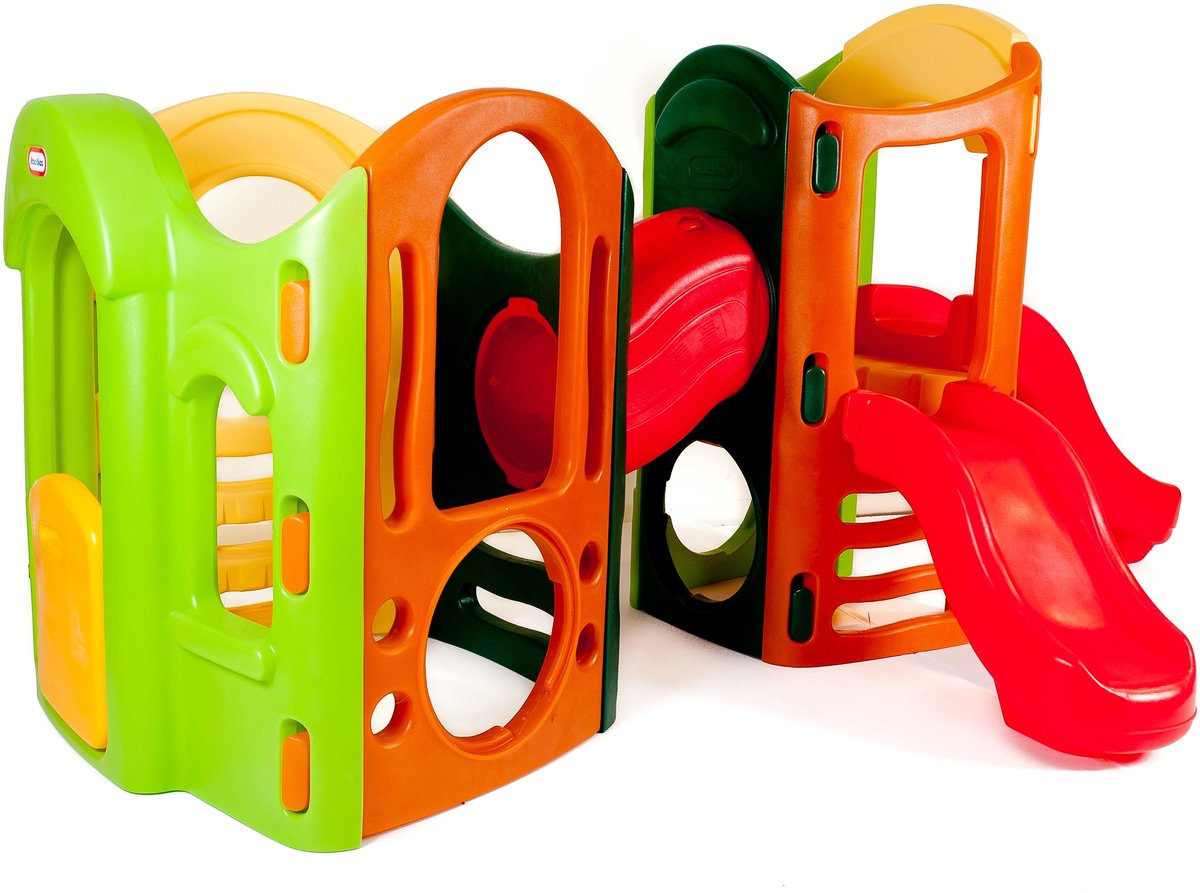 Little Tikes speeltuin 8-in-1 speelhuis met klimrek