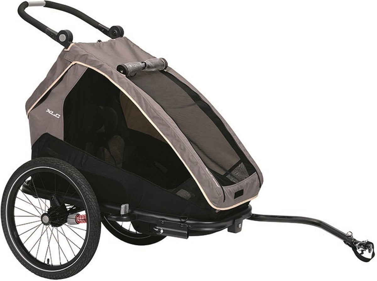 XLC monos fietskar - grijs - bs-c09 - kinderwagen - jogger