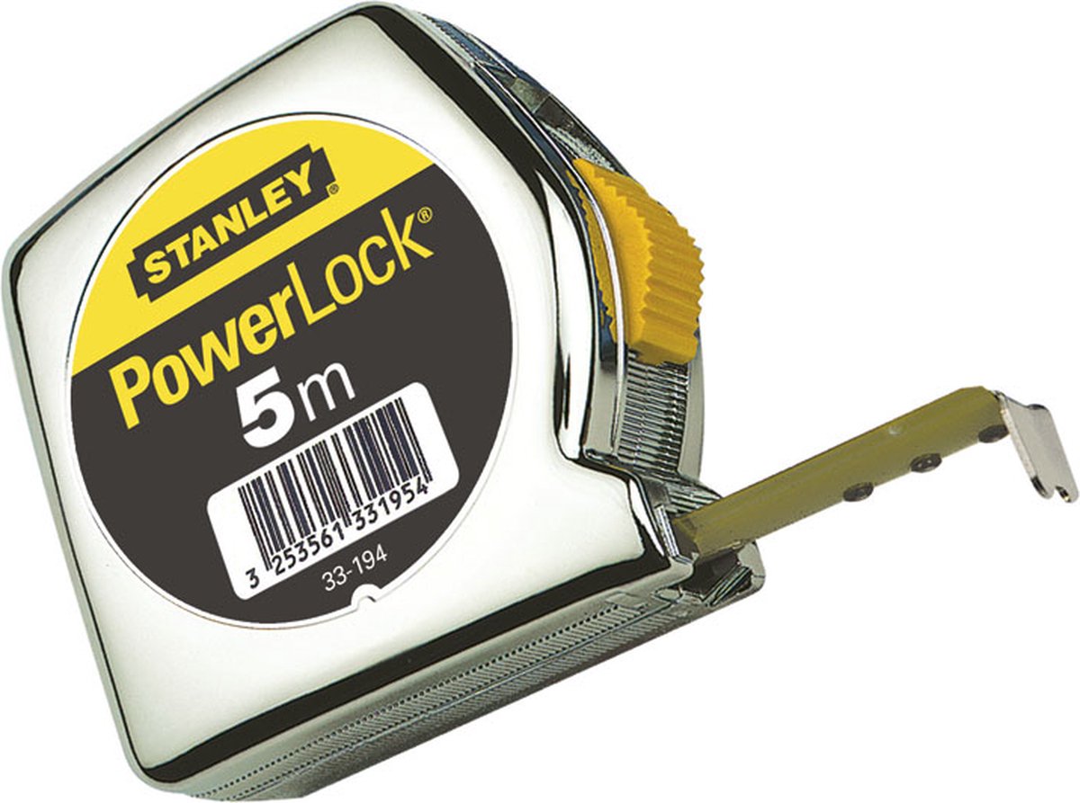 STANLEY rolbandmaat powerlock 5m - 19mm