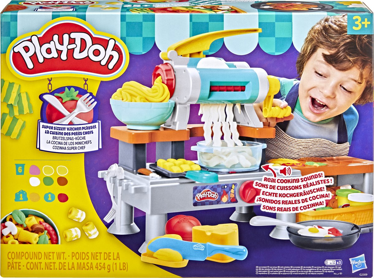 Play-Doh supersissende keukenspeelset met echte kookgeluiden