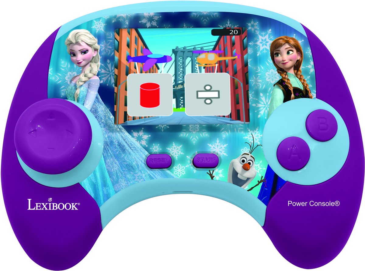 Lexibook Power console la reine des neige de jeux éducative bilingue en français et anglais