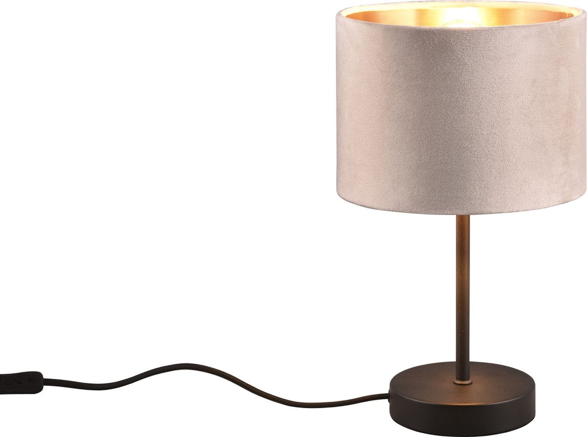 TRIO julieta - tafellamp - beige - excl. 1x e27 4 w - snoerschakelaar