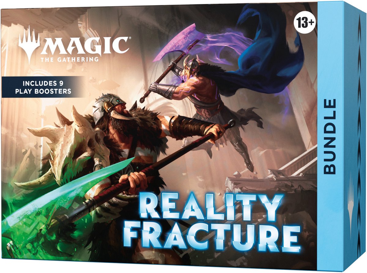 Magic The Gathering Magic: the gathering reality fracture bundle | includes 9 play boosters, 30 lands, 1 foil alt-art promo card + exclusive accessories