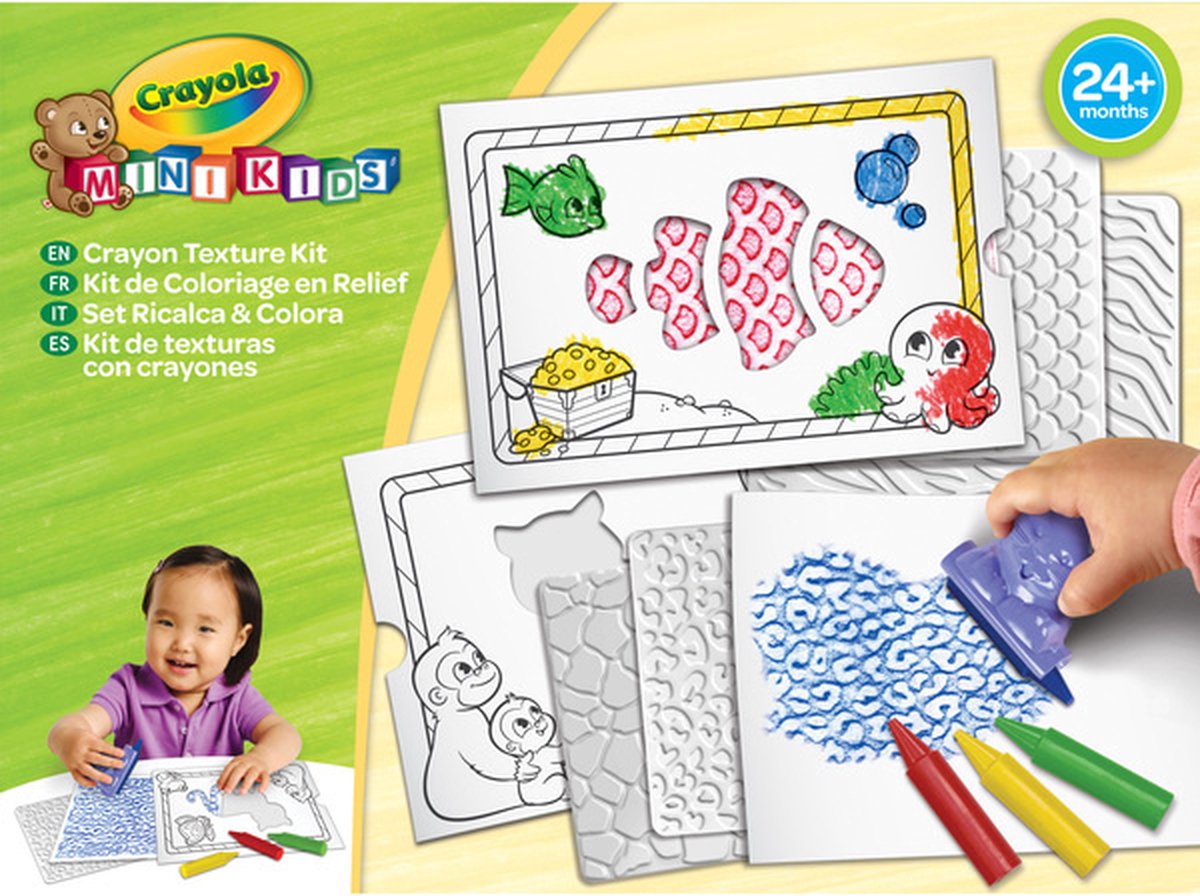 Goliath Crayola crayon texture kit - krijt reliëf kleurset