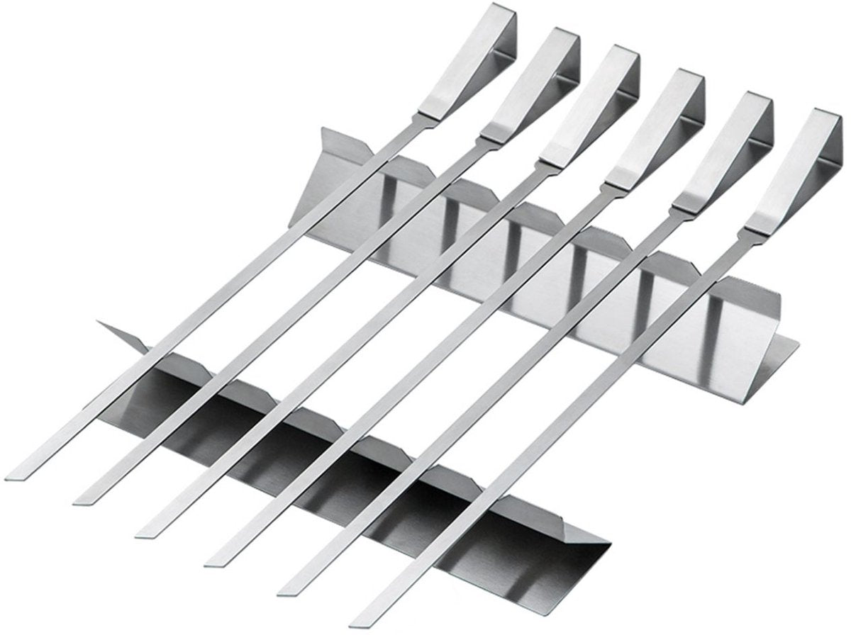 Merkloos Sans Marque Bbq shaslick-spieset - 8-delig - grillen