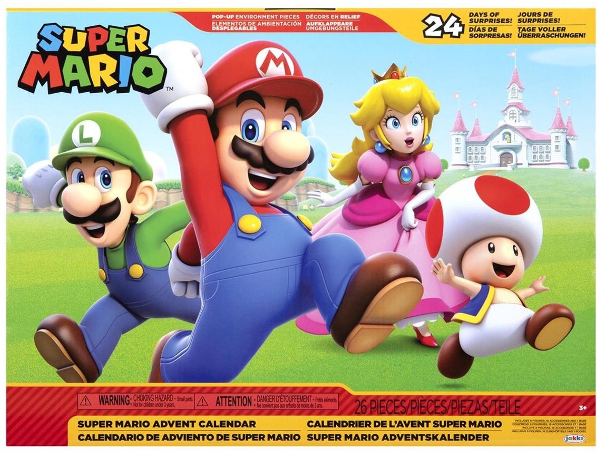 Jakks Nintendo super mario paddestoel kingdom adventskalender