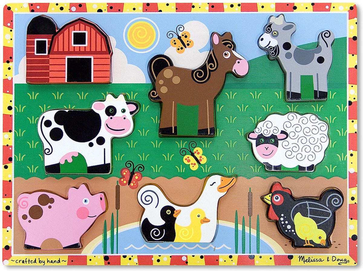 Melissa Doug - farm chunky puzzel