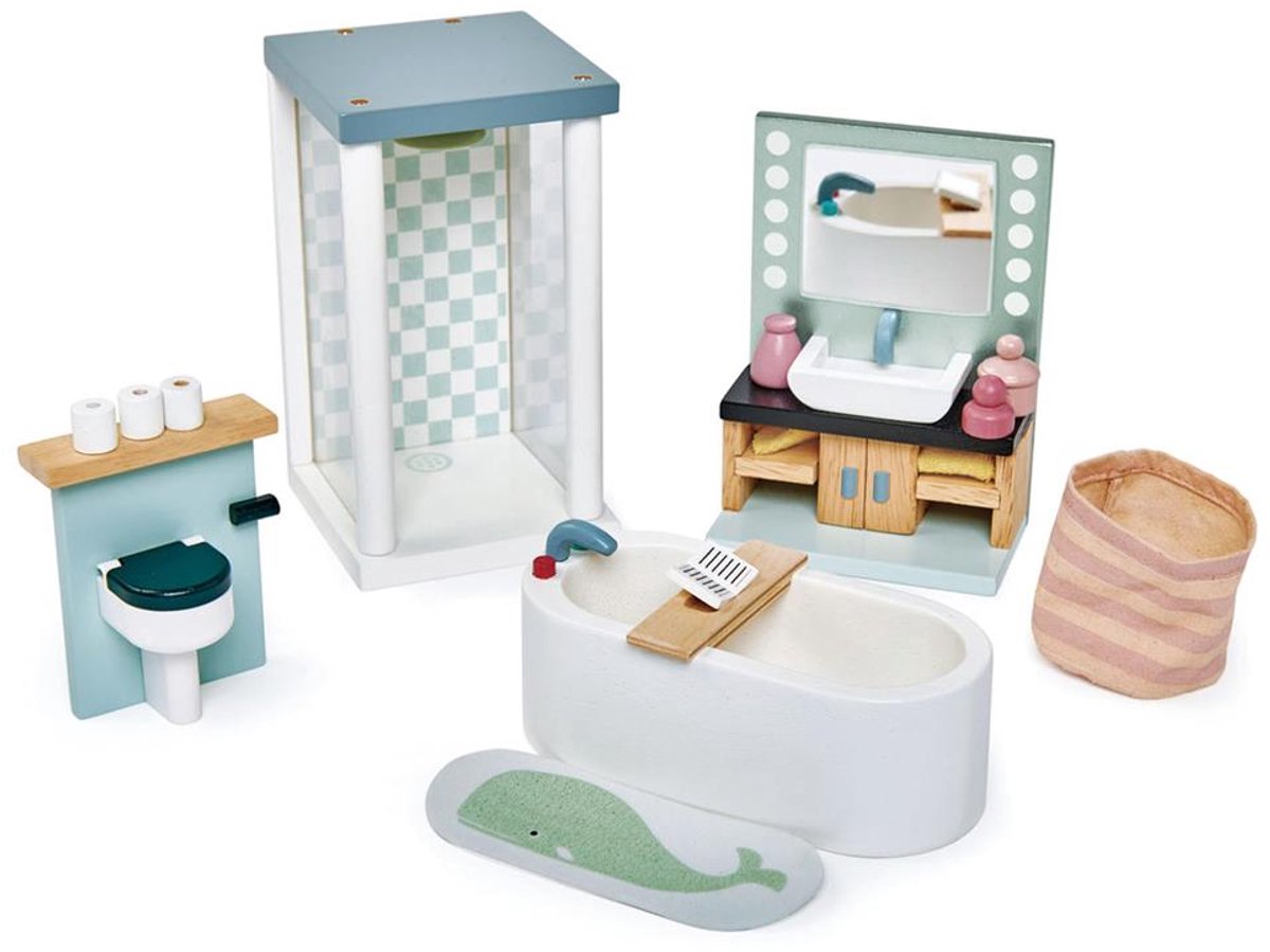 Tender Leaf Toys Meubeltjes badkamer – poppenhuis |
