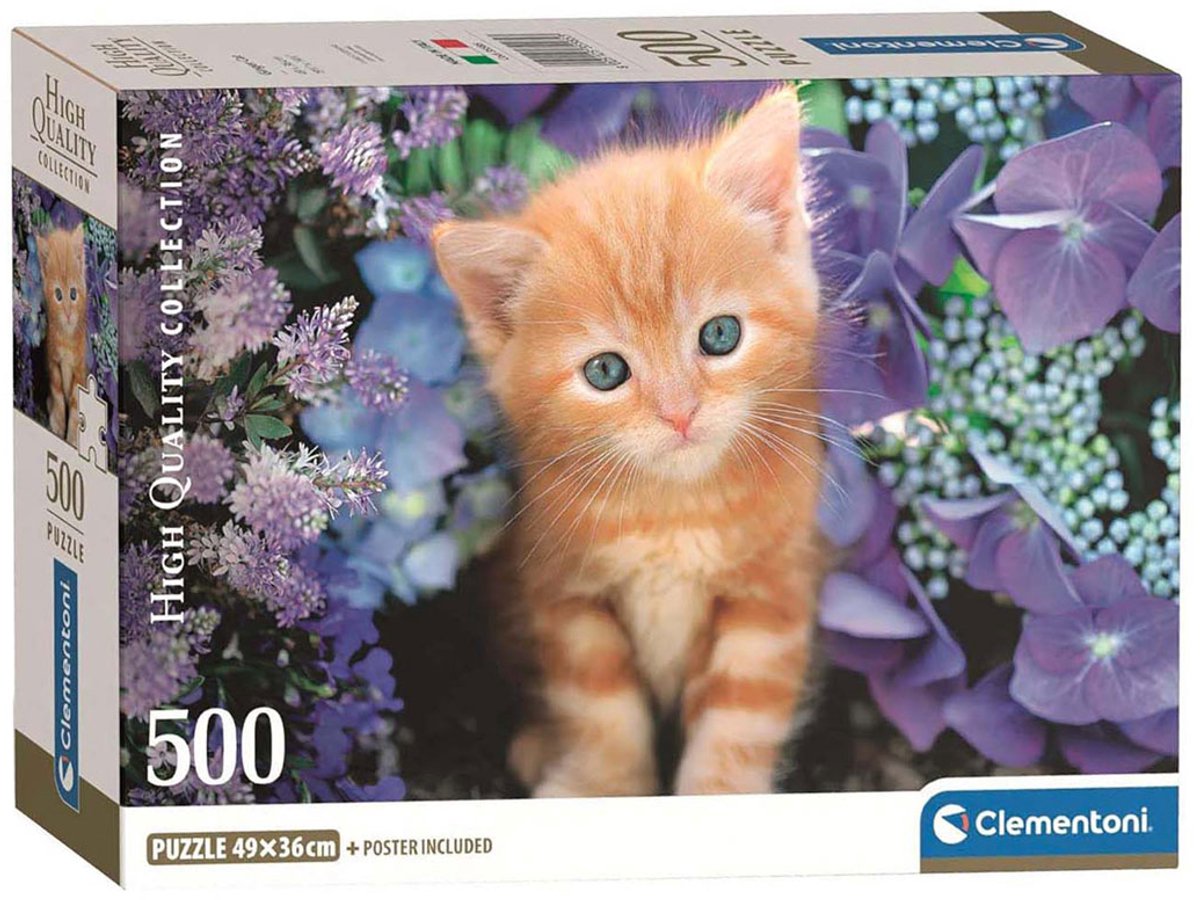 Clementoni Clemetoni legpuzzel ginger cat, 500st.