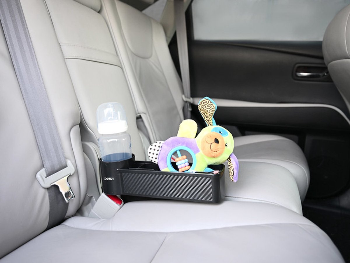 Dooky® Dooky car - seat storage buddy - organizer bevestigd tussen autostoelen - zwart