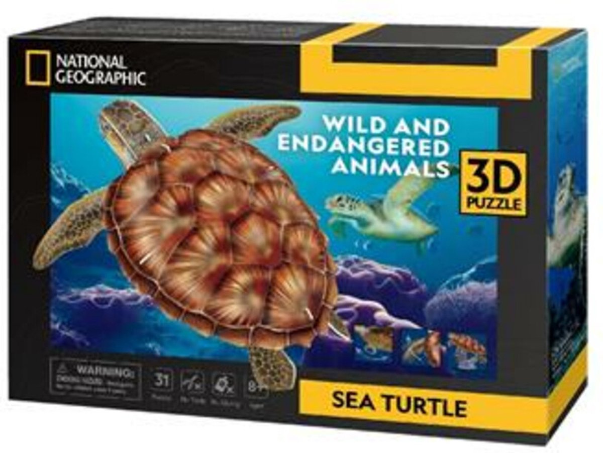 Cubic Fun 3d puzzel national geographic zee schildpad