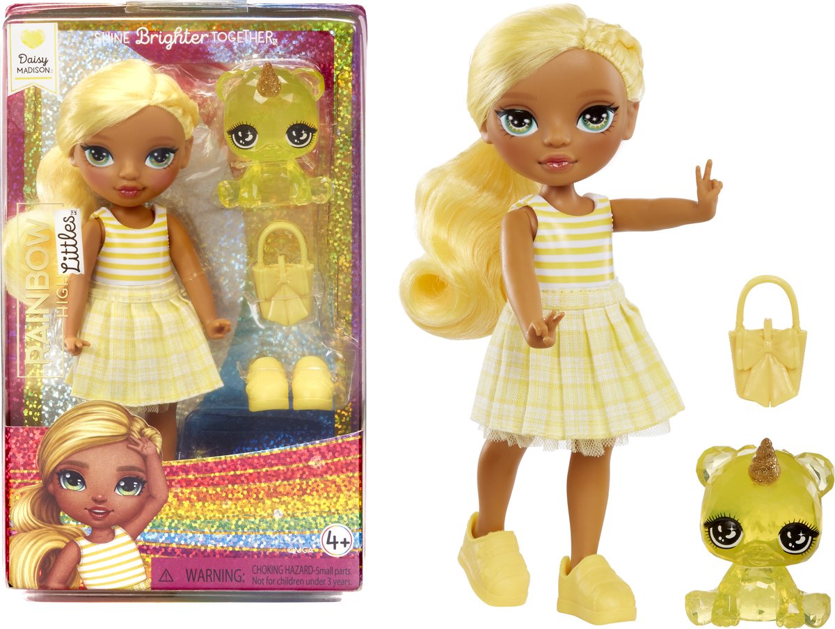 Rainbow High littles minipop - daisy (geel)