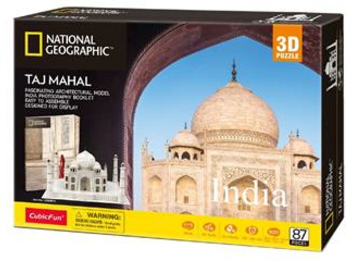 Cubic Fun National geographic - 3d-puzzel - taj mahal