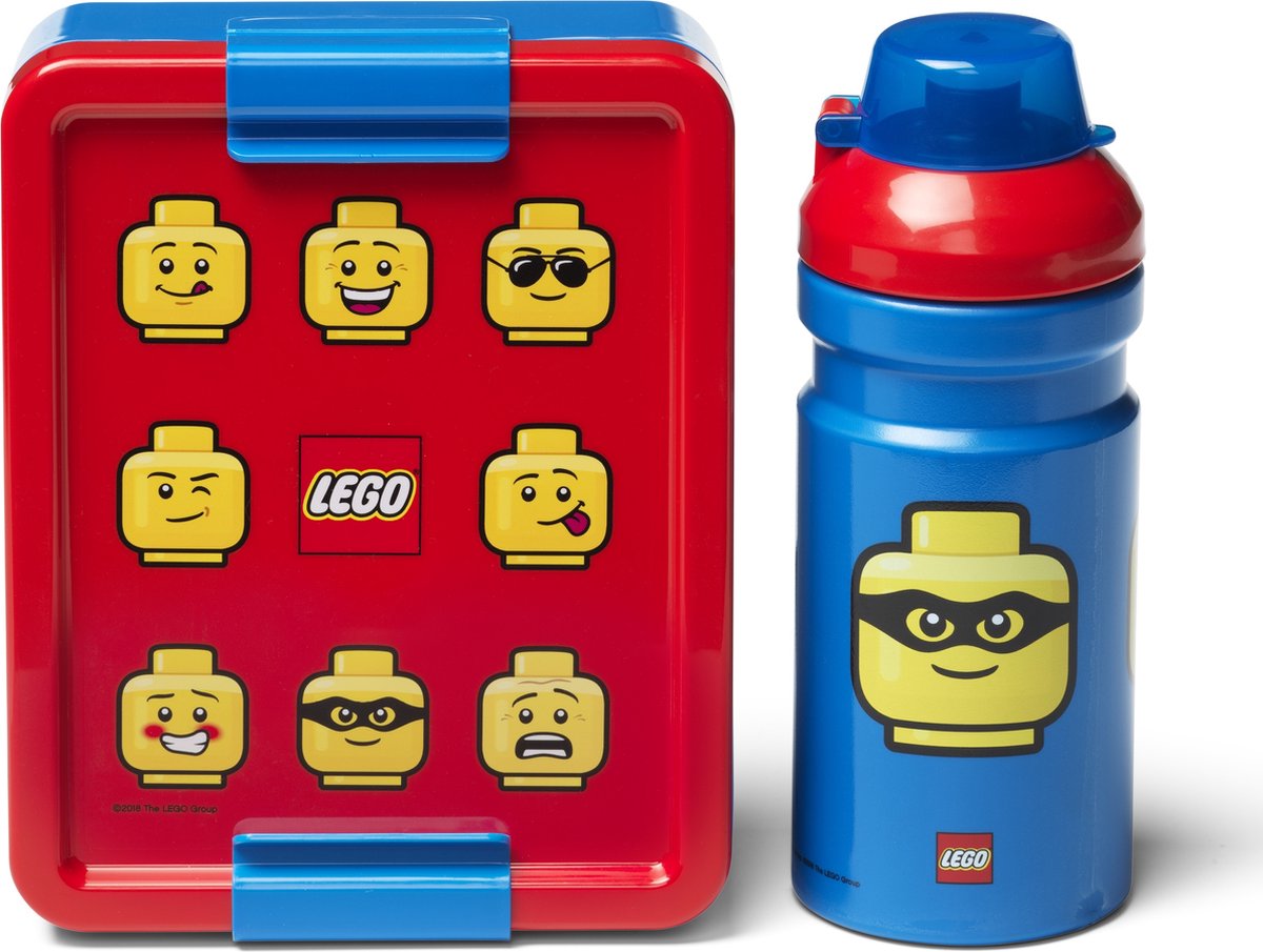 LEGO - lunchset iconic - polypropyleen - blauw