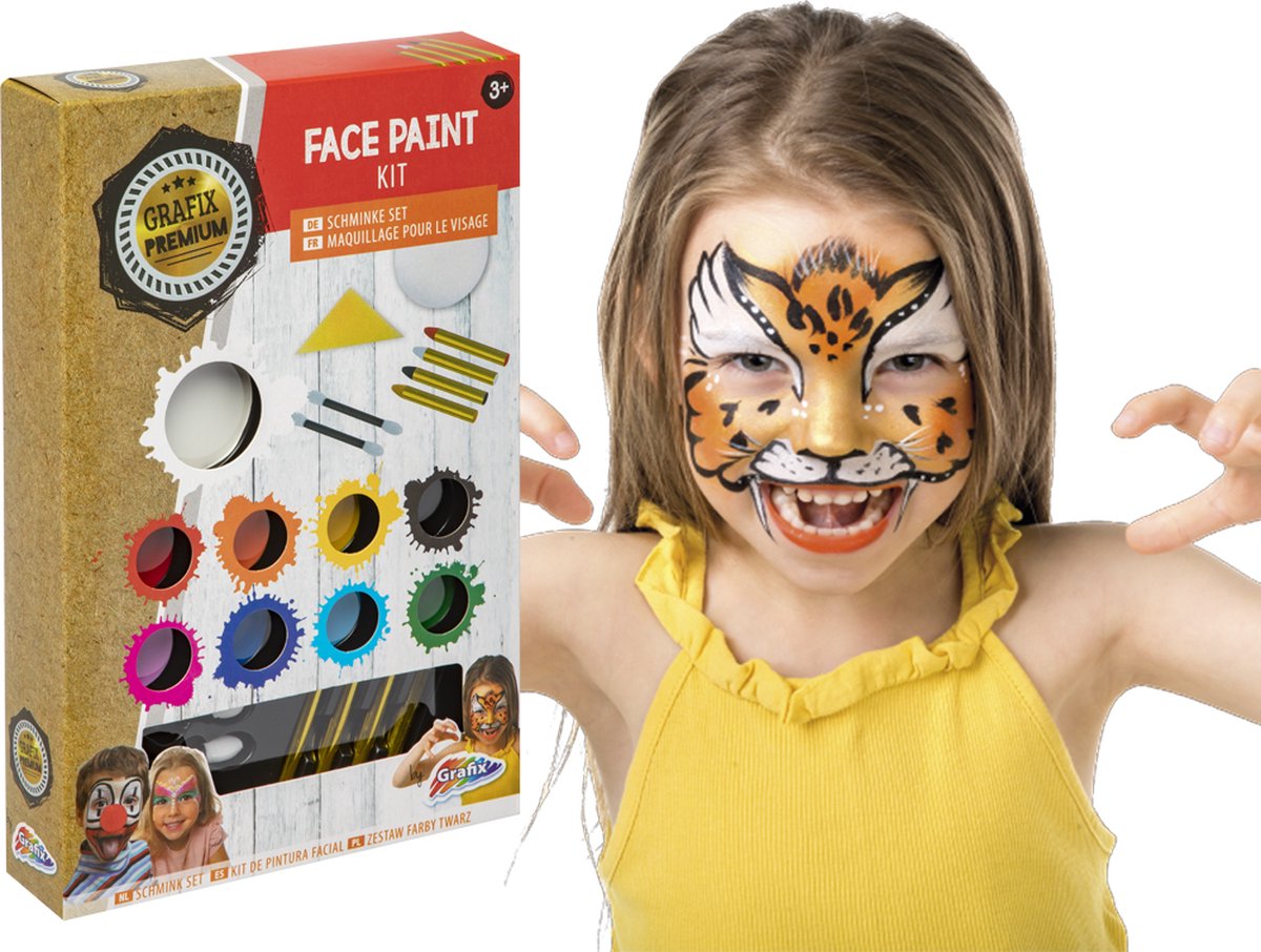 Grafix Schminkset, 9 kleuren