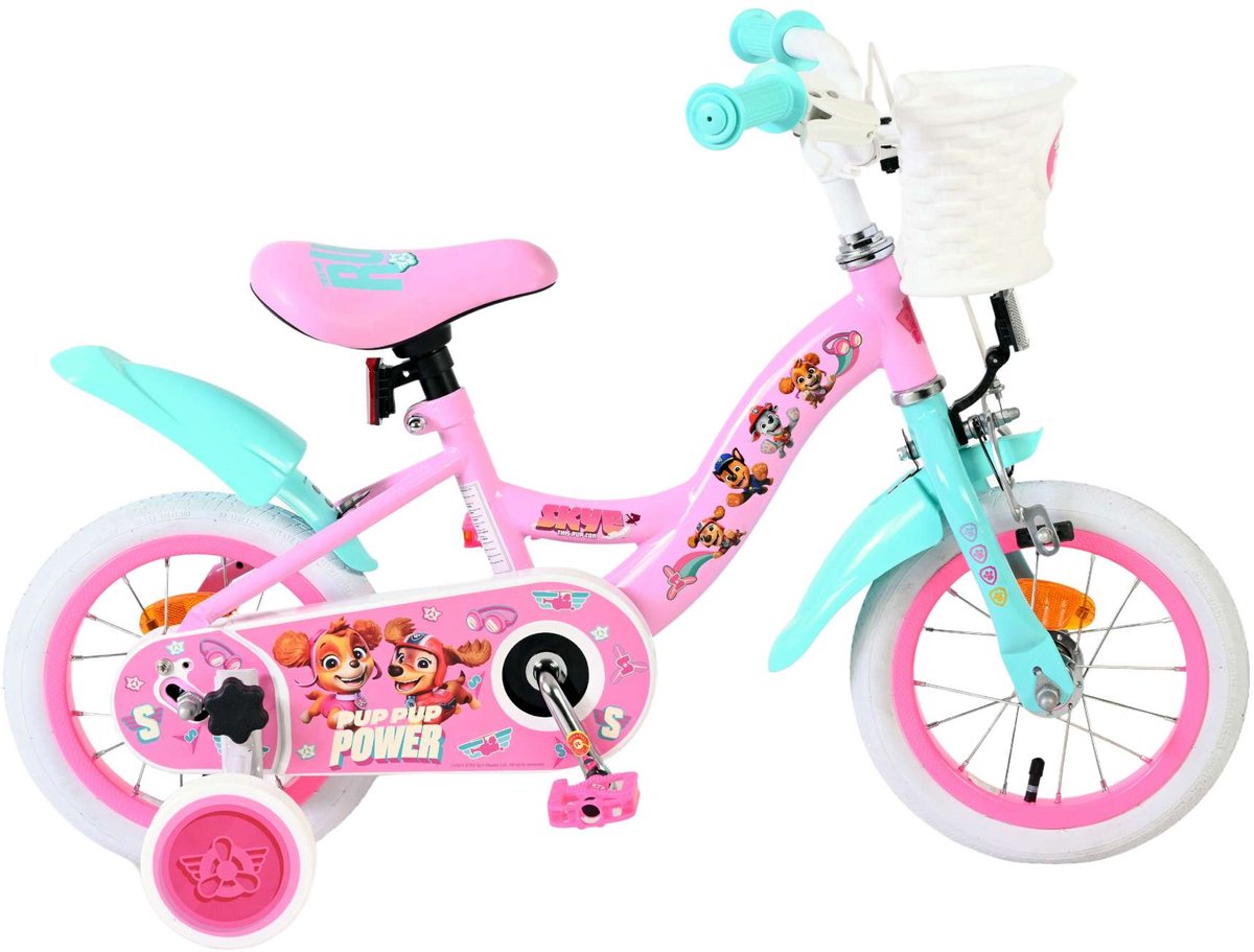 Volare Paw patrol kinderfiets - meisjes - 12 inch - roze