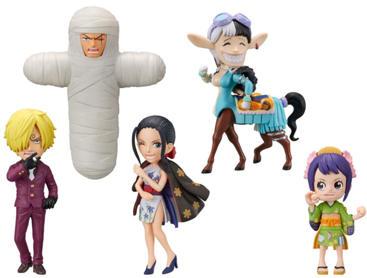 Banpresto One piece wcf mini figures 7 cm wanokuni onigashima 5 display (12)