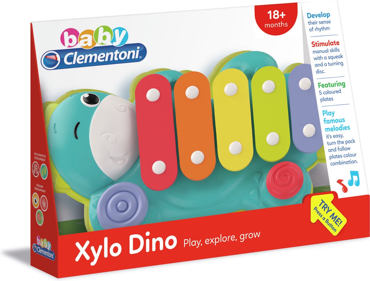 Clementoni Baby - xylo dino, speelgoedinstrument