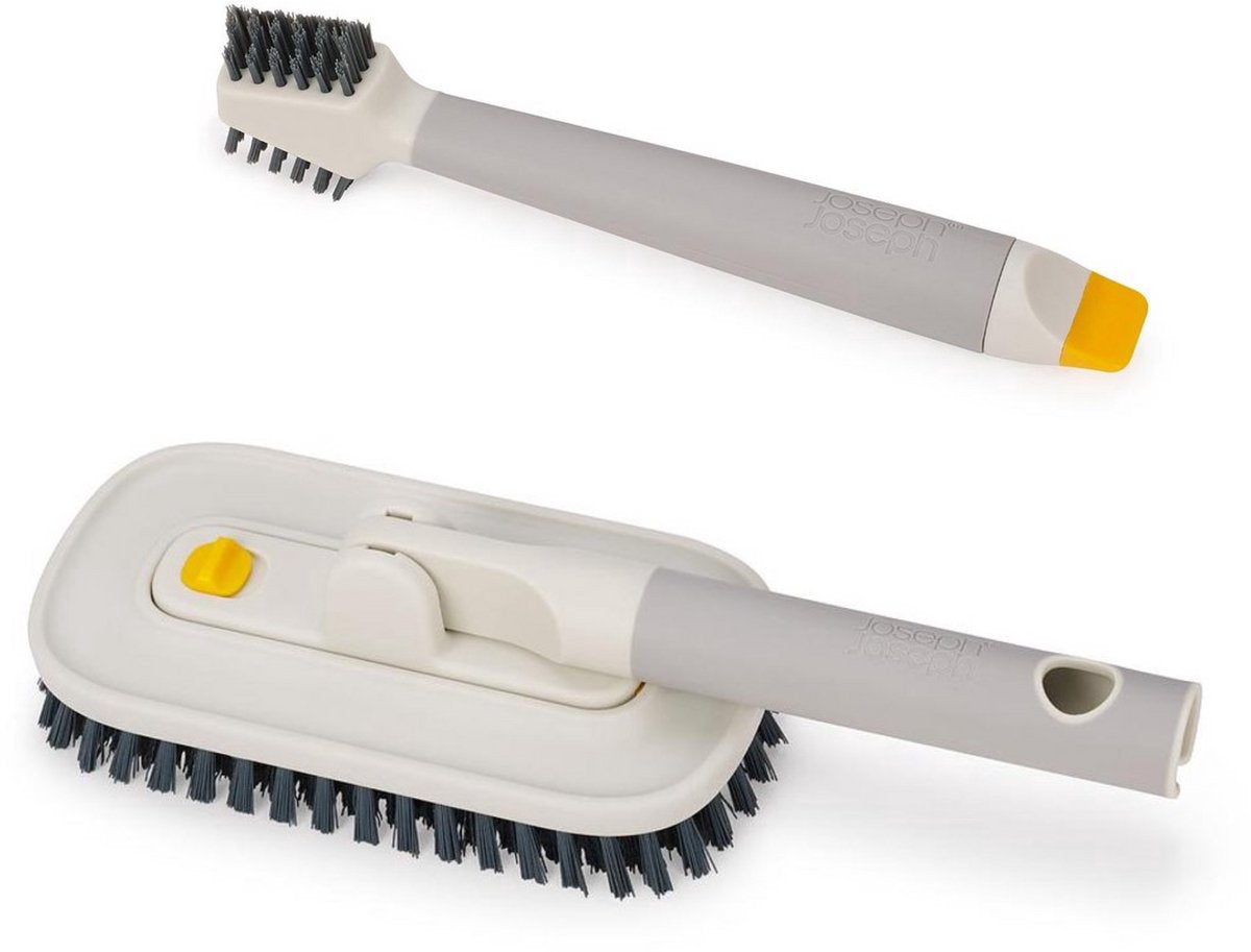 Joseph Joseph cleantech schoonmaakset - 2-in-1 tegelschrobber 3-in-1 detail schrobborstel - set