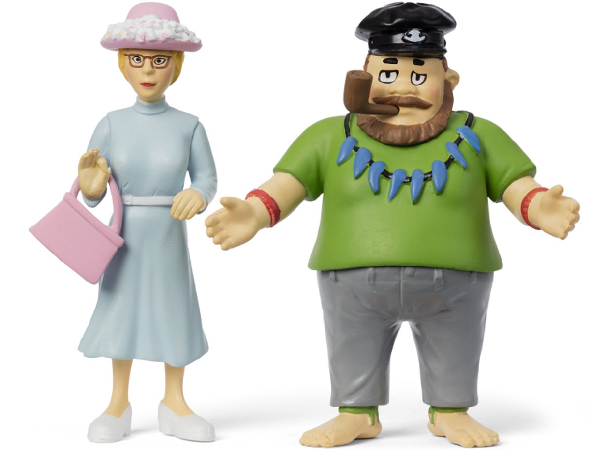 Pippi Kinderboeken langkous speelfiguren ephraim en miss prysselius poppen set.