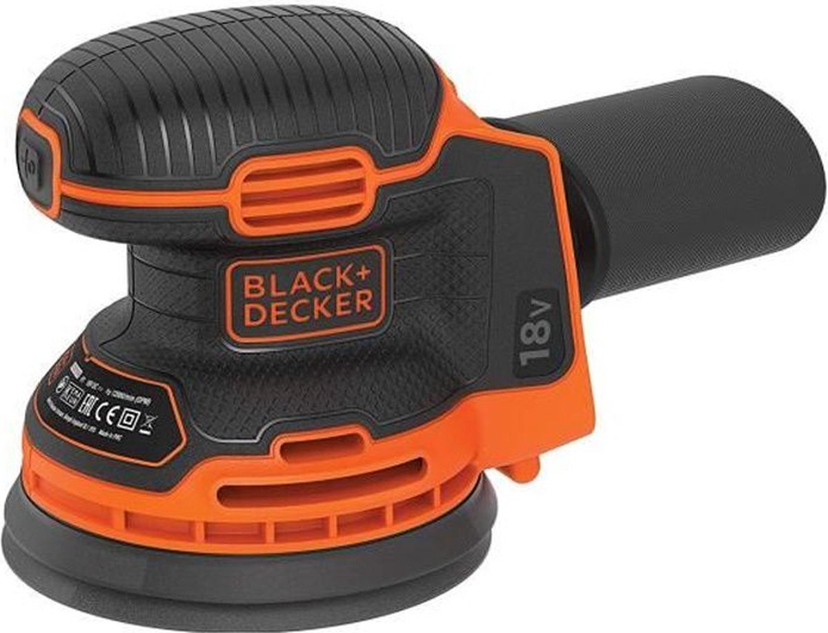 BLACK+DECKER 18v excentrische schuurm. zonder accu en lader - bdcros18n-xj