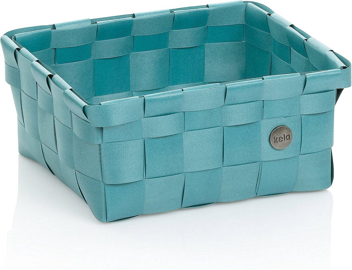 Kela Badkamer - neo mand 19x23x10 cm - gerecycled kunststof - blauw