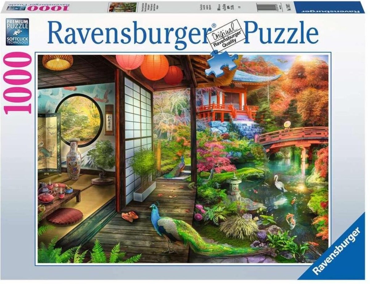Ravensburger Theehuis in japanse tuin puzzel 1000pcs