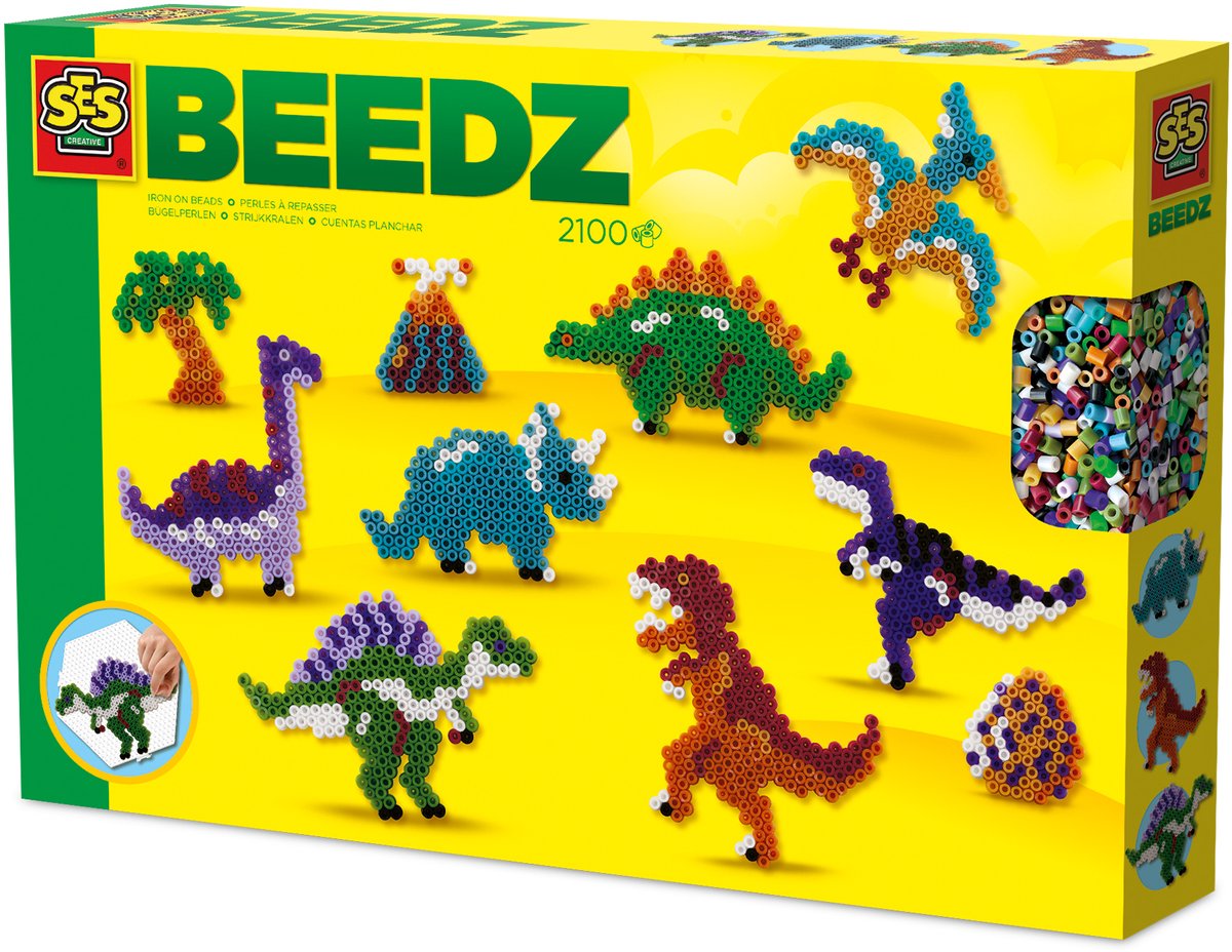 SES Creative Ses strijkkralen - dino wereld