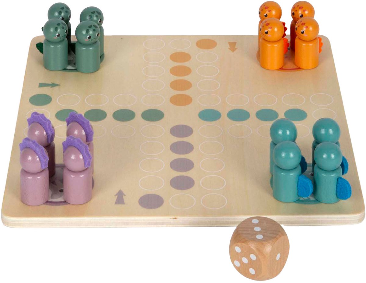 Small Foot - houten ludospel dino