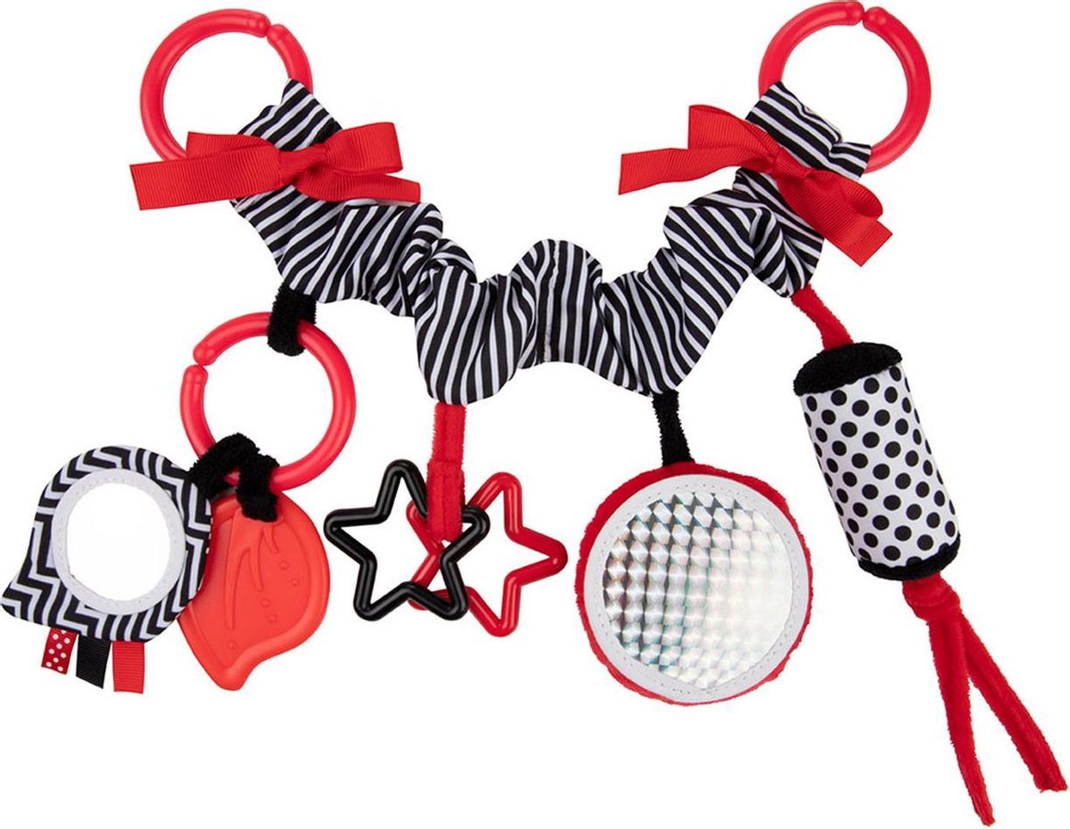 Canpol Babies pastel friends wagenspanner autostoeltje hanger- rood 0m+ 0+ maanden