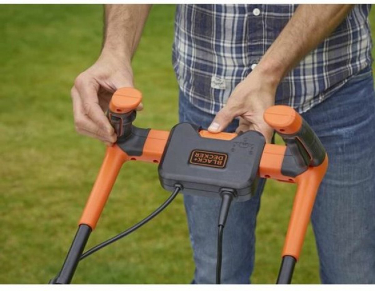 BLACK+DECKER Black decker grasmaaier 42cm 1800w - fiets met handvat bemw481bh