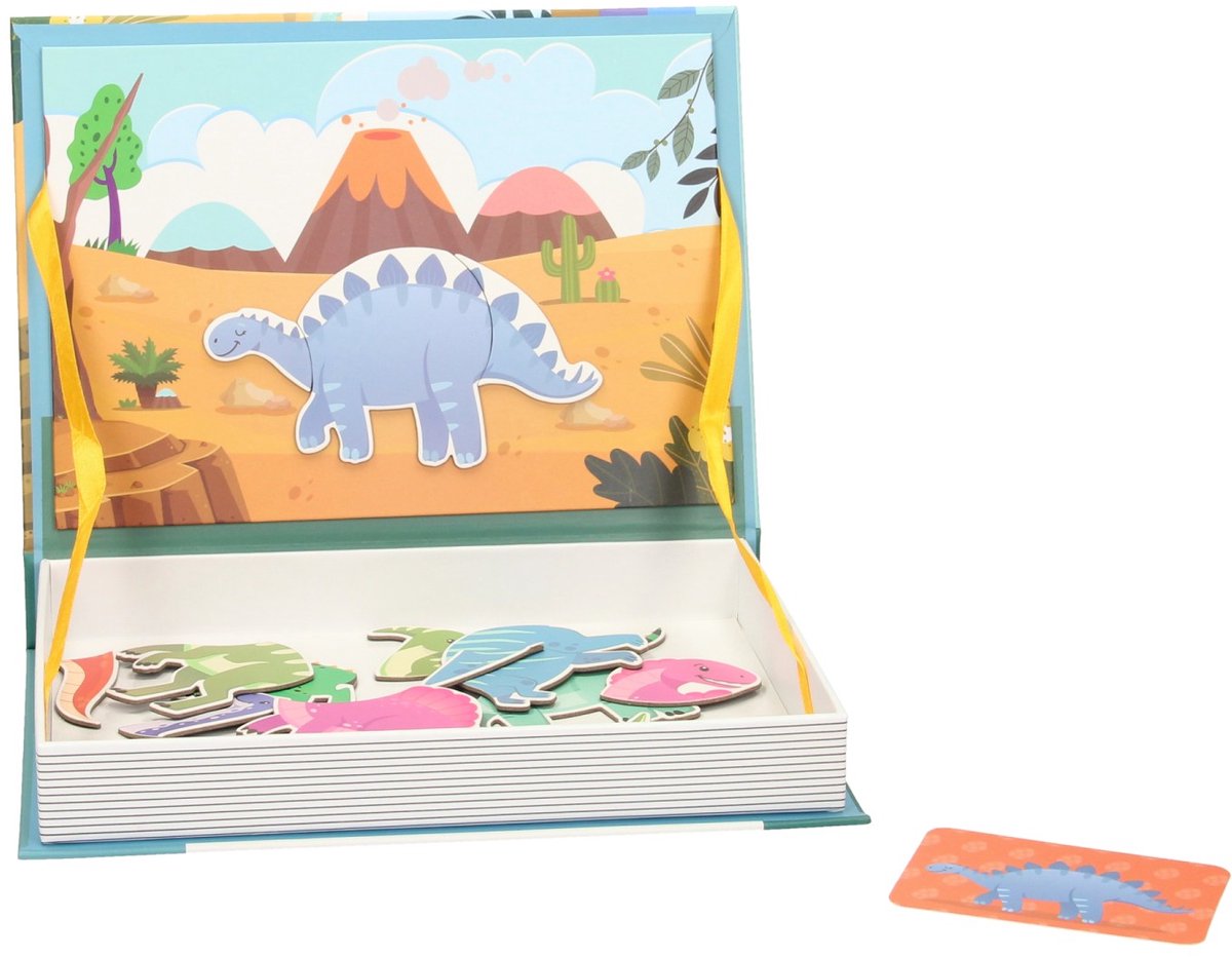 Lobbes Speelgoed BV Magnetisch boek - dinosaurus, 36dlg.