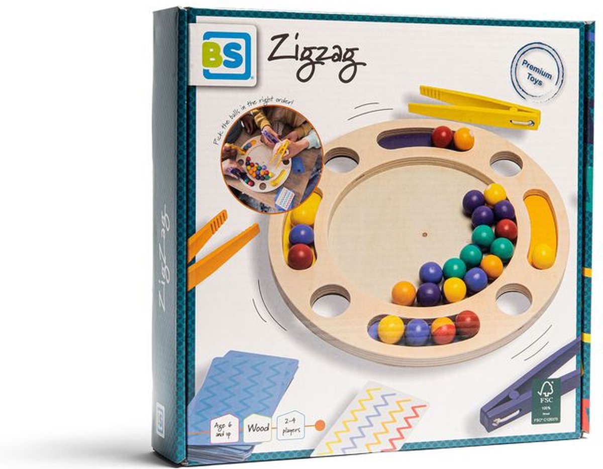 BS Toys Bs zigzag - strategisch kaartspel - fsc hout - 2 tot 4 spelers - vanaf 6 jaar
