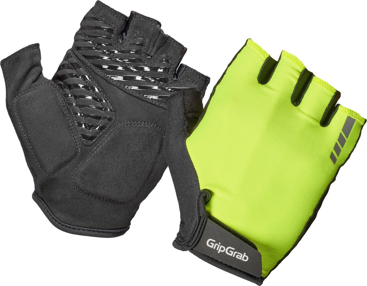 GripGrab - proride rc max korte vinger zomer fietshandschoenen met padding - geel hi-vis - heren - maat xxl