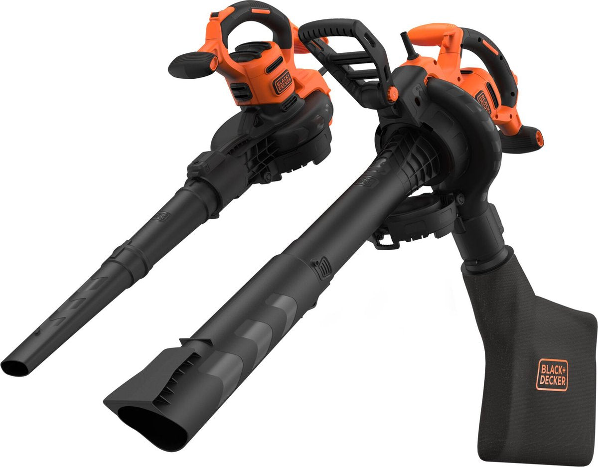 BLACK+DECKER 3000w bladblazer tuinruimer 404 km u blaassnelheid - beblv300sb-qs